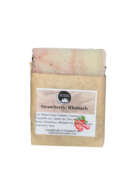 Strawberry/ Rhubarb Natural Soap Bar