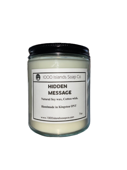 Hidden Message Soy Candle
