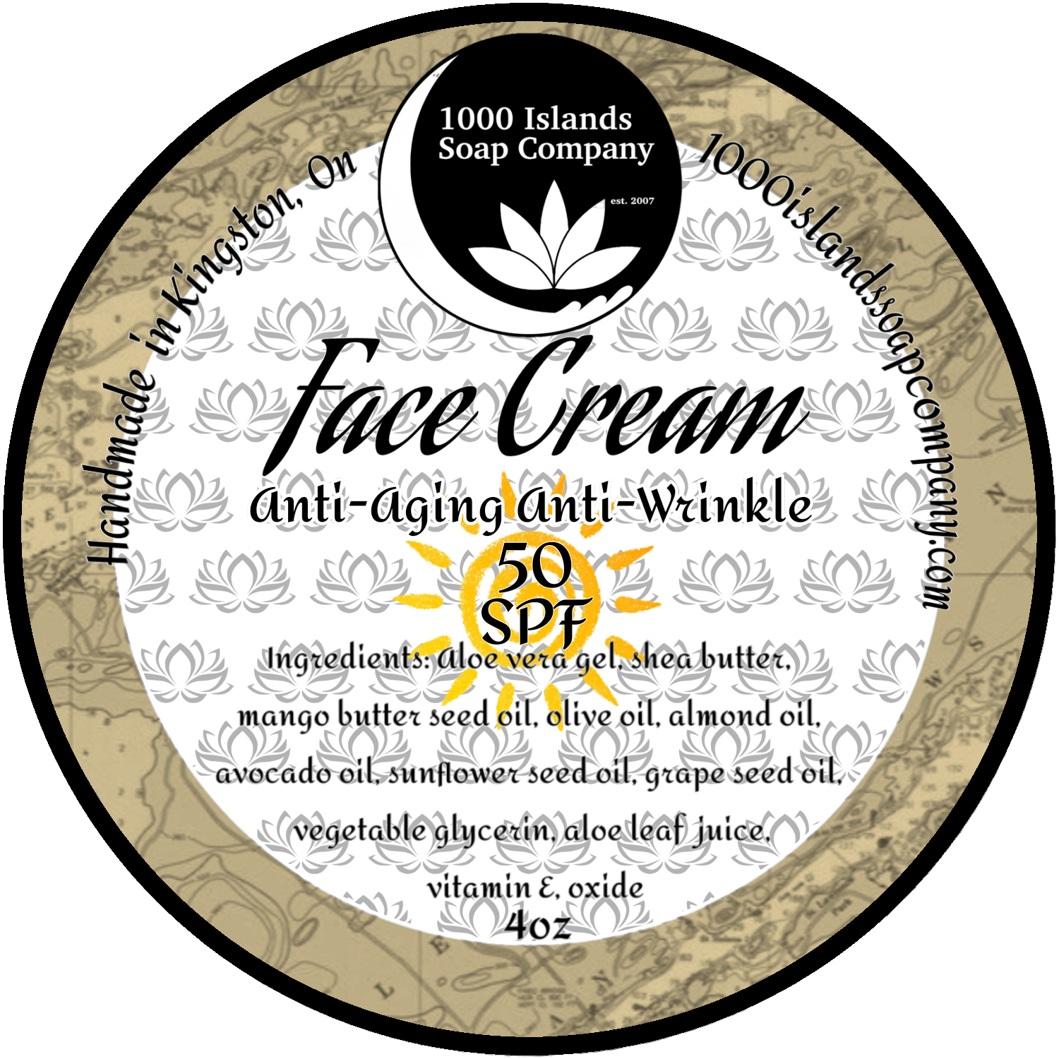 SPF 50 Face Cream – 1000 Islands Soap Company